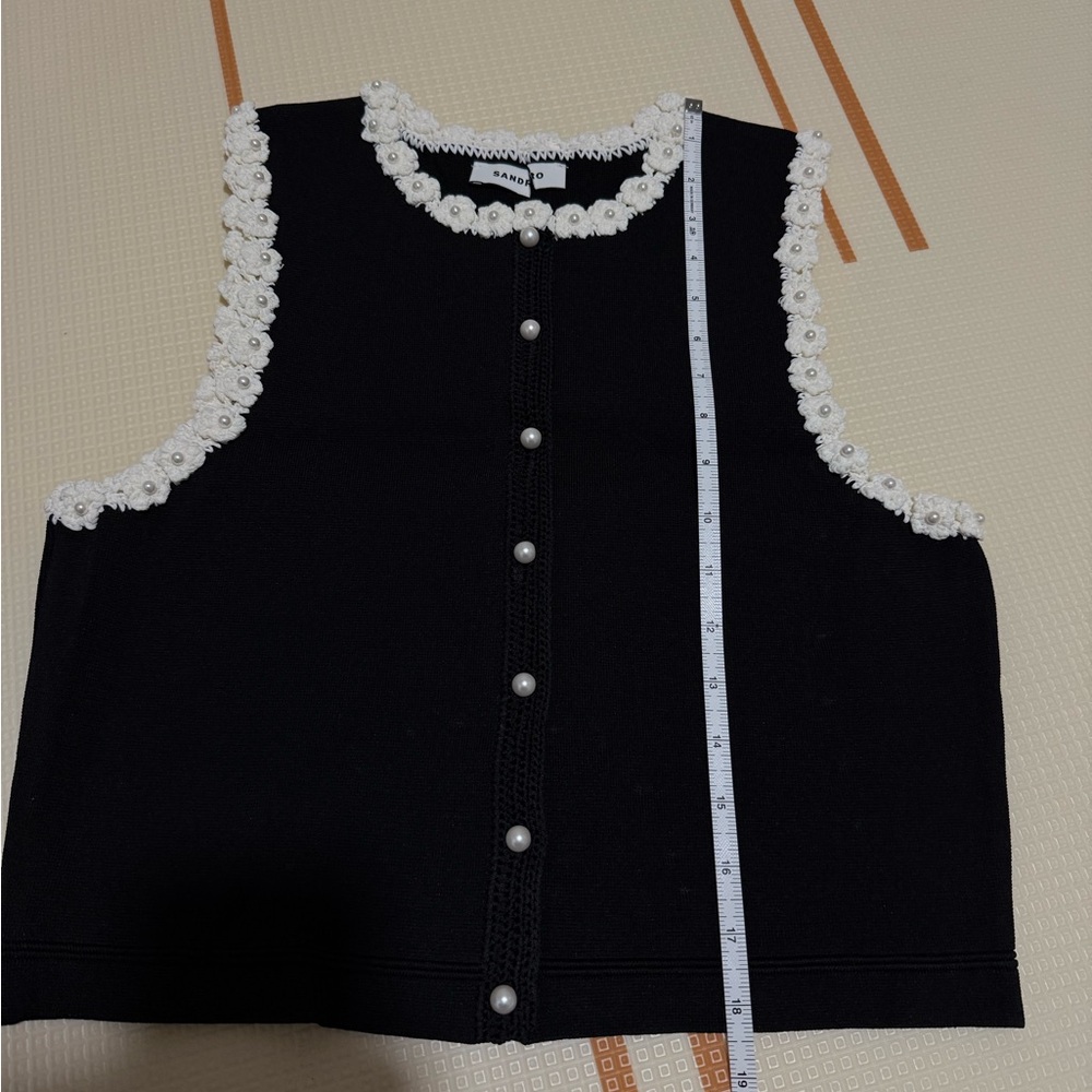 Sandro Crochet Cardigan size 3 - Picture 5 of 11
